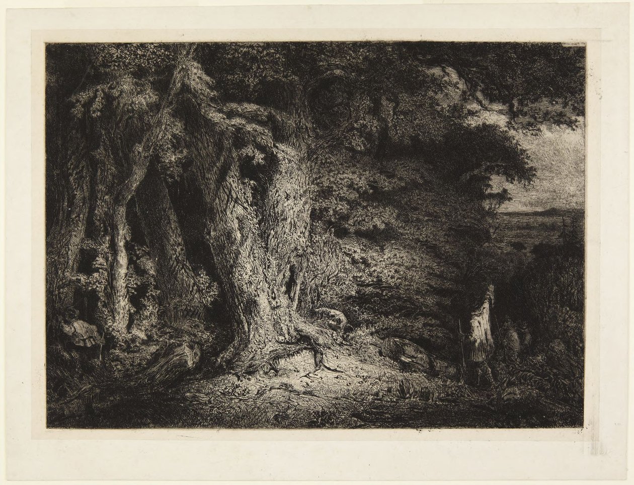 Entrada al bosque, o La espesura de Paul Huet
