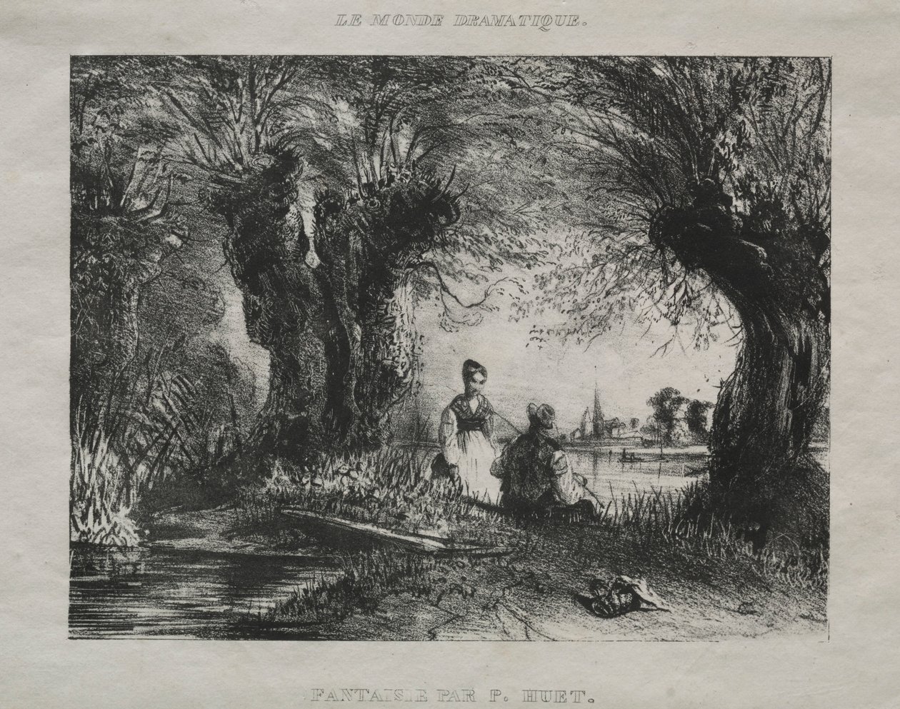 Fantasía, 1836 de Paul Huet