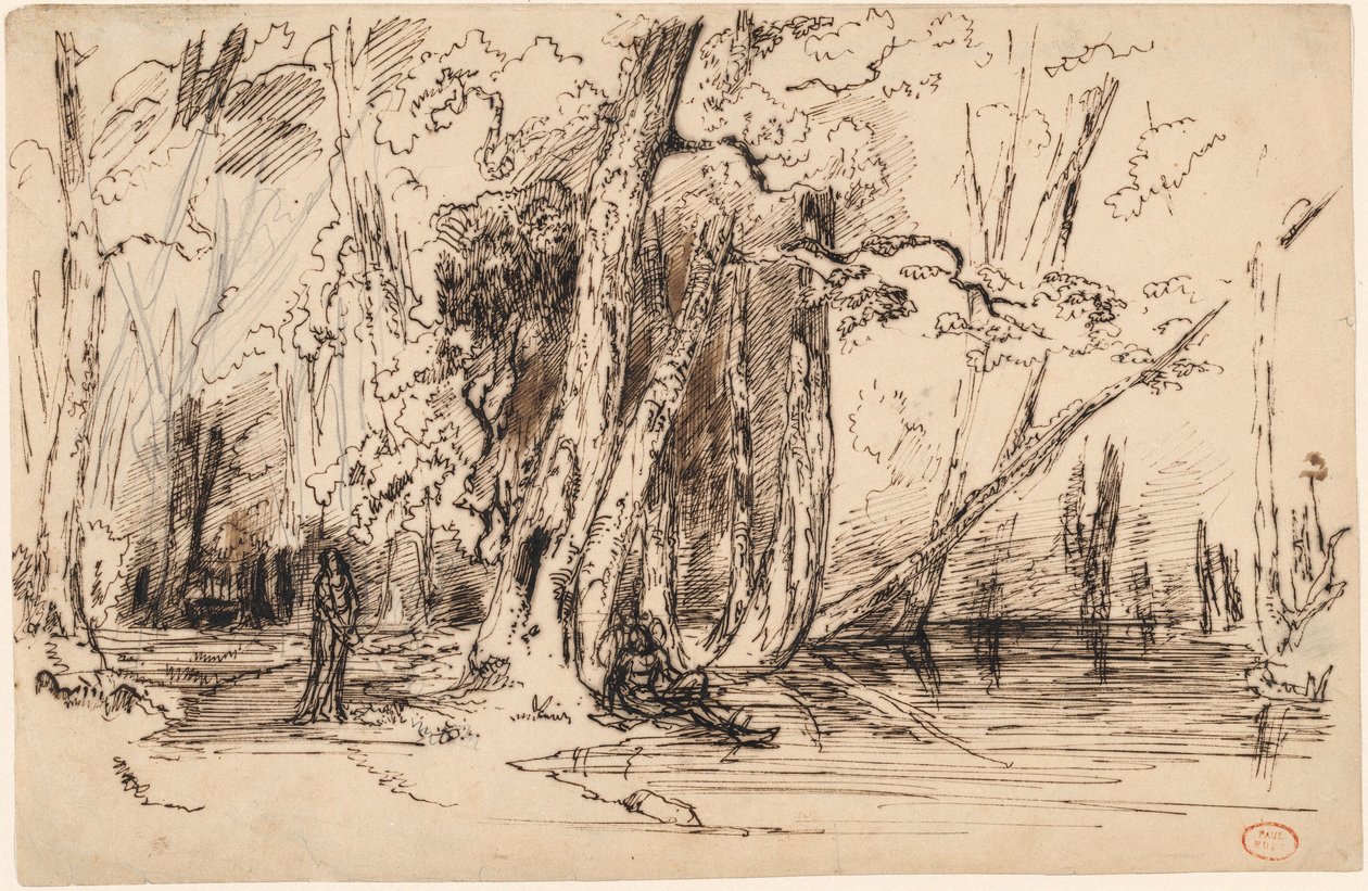 Inundaciones en el bosque de la Isla Séguin de Paul Huet