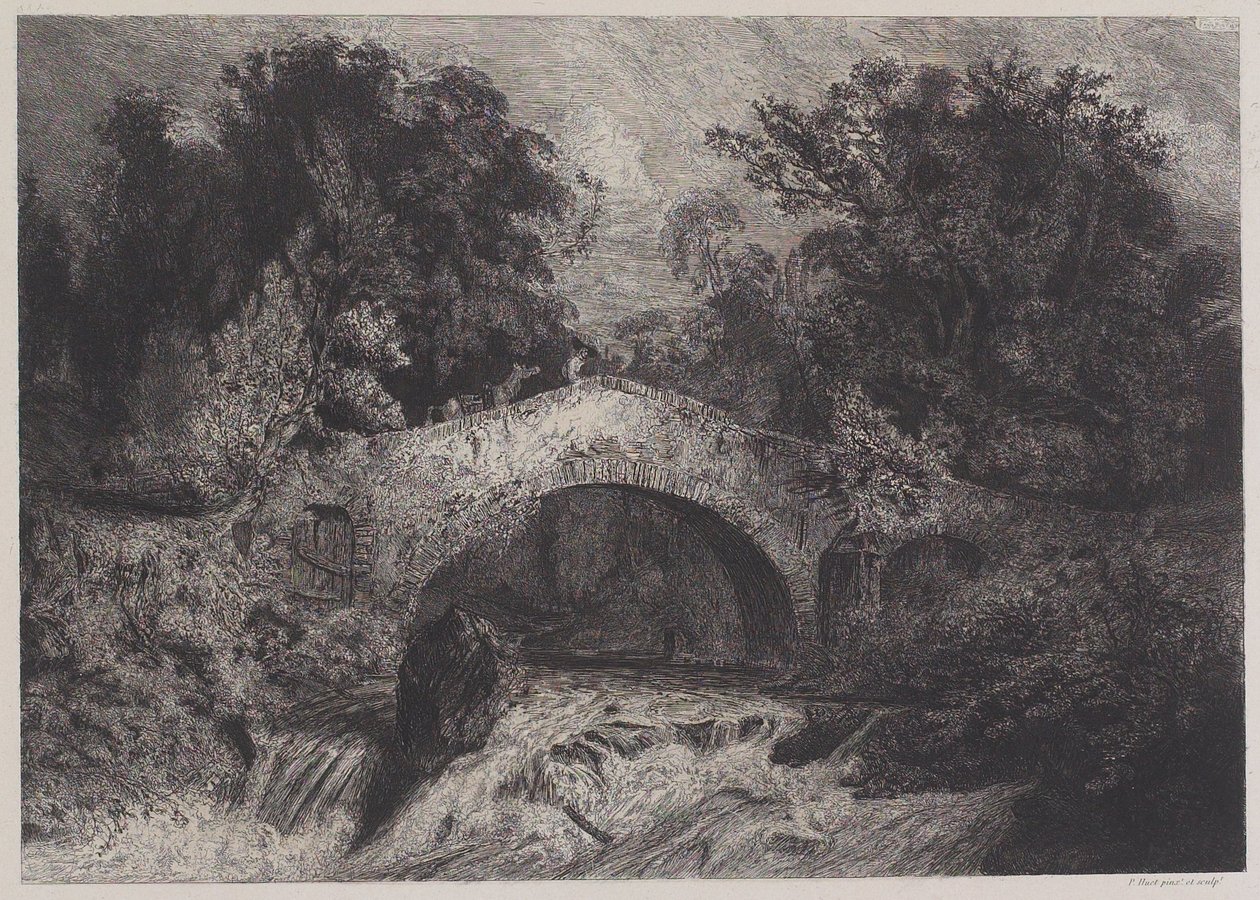 Un puente en Auvernia de Paul Huet