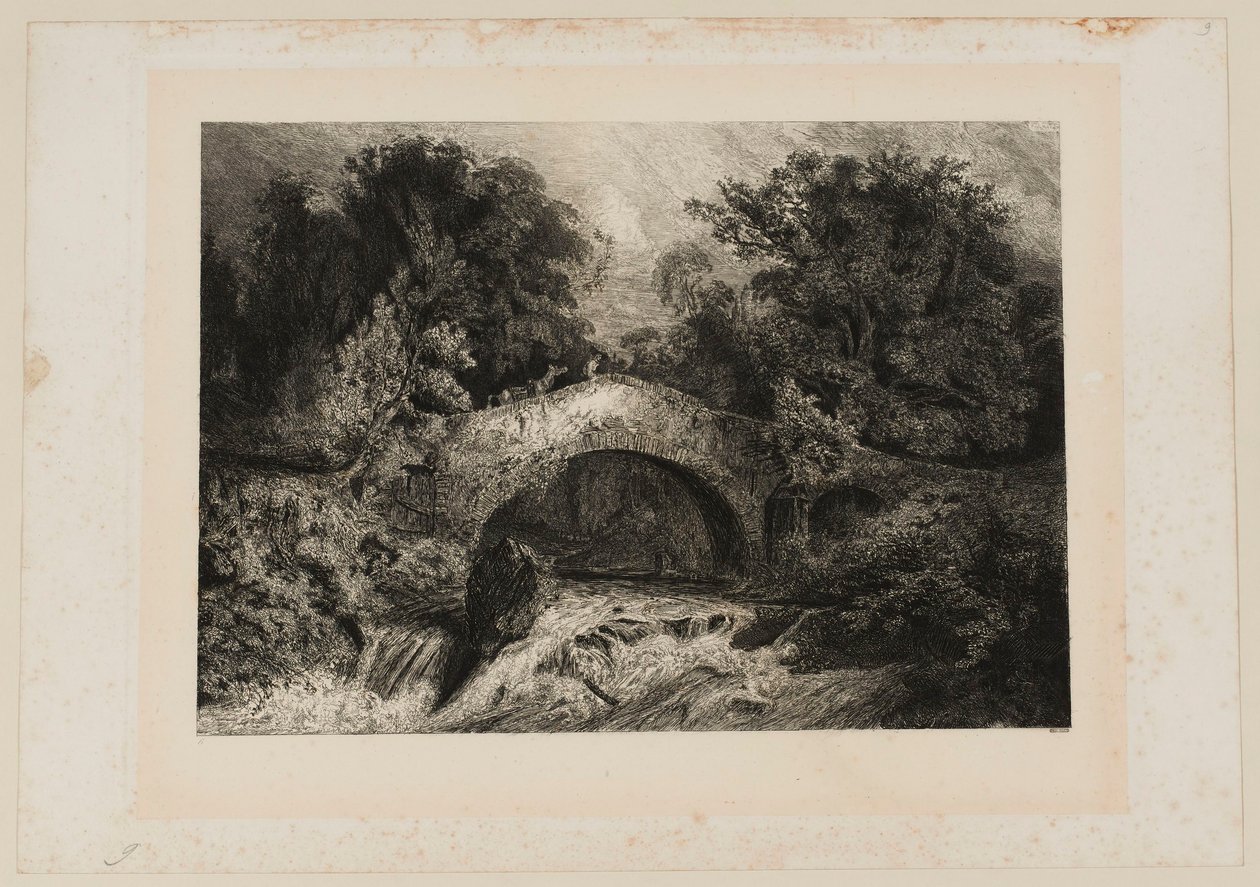 Un puente en Auvernia. Beraldi 64 IFF 44 de Paul Huet