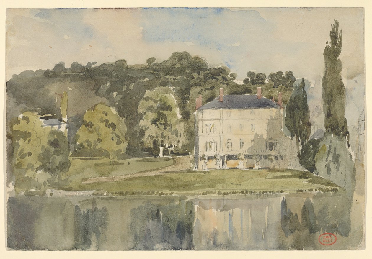 Vista del castillo de Folembray de Paul Huet