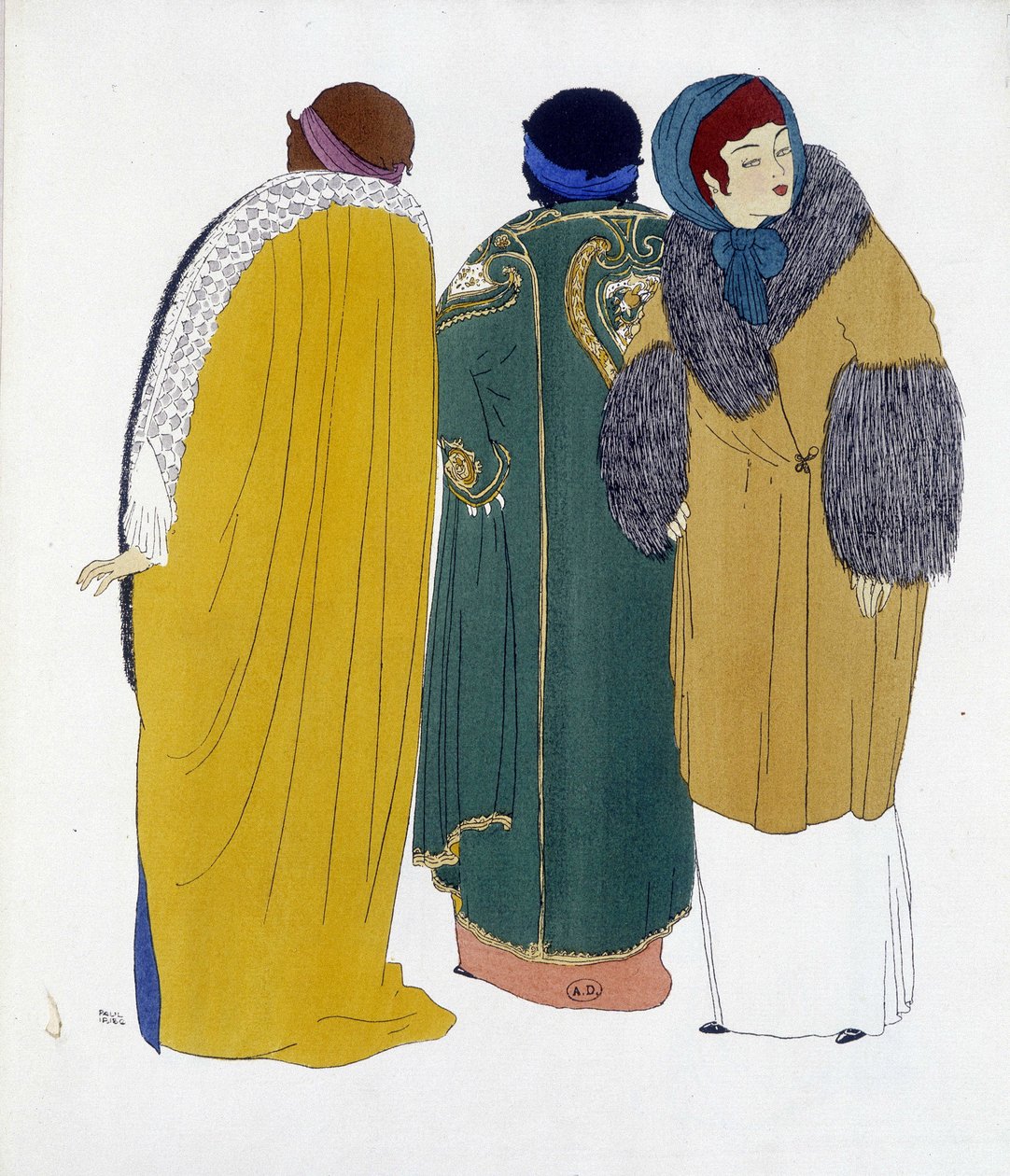 Creación de Paul Poiret de “Los vestidos de Paul Poiret”, dibujo por Paul Iribe. 1911 de Paul Iribe