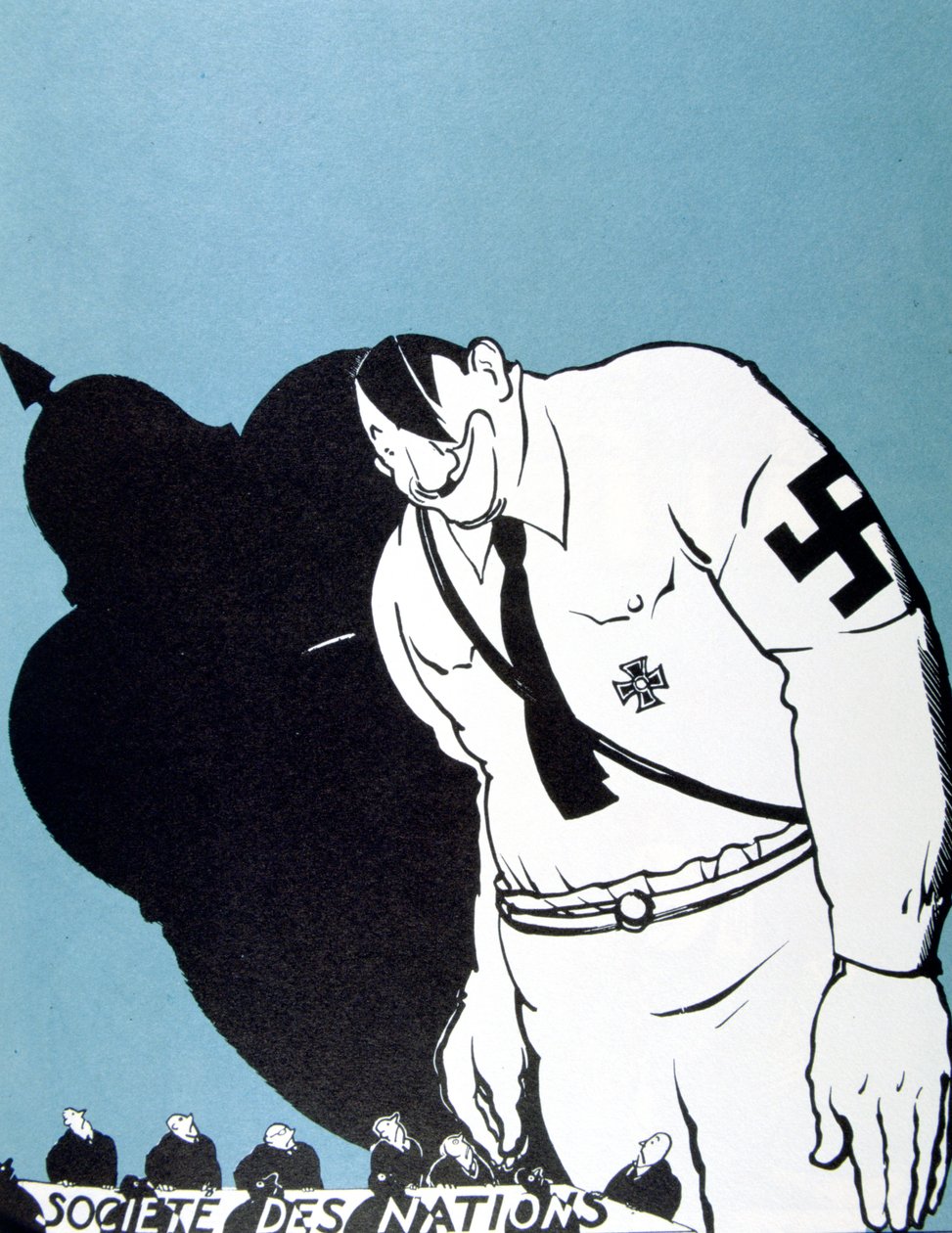 Hitler y la Liga de las Naciones, 1935 de Paul Iribe