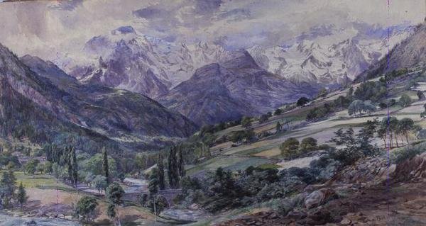 Una vista alpina de Paul Jacob Naftel