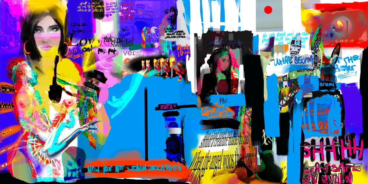 Pounding, Pounding, 2024 (arte digital) de Paul Kempton