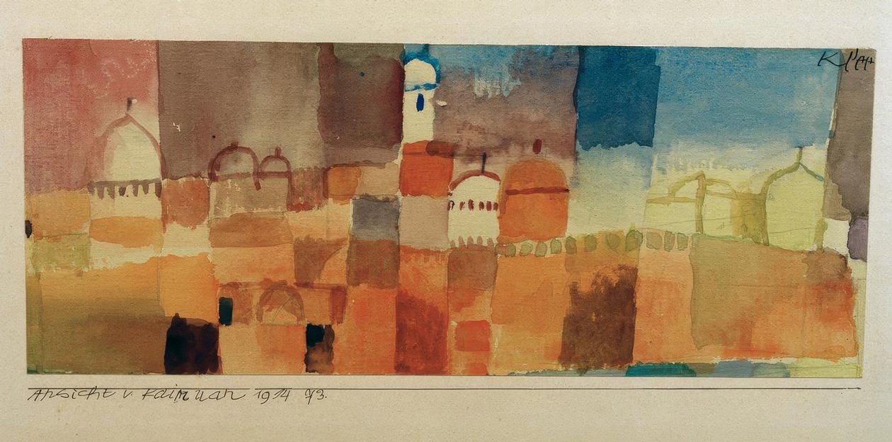 Vista de Kairuán de Paul Klee