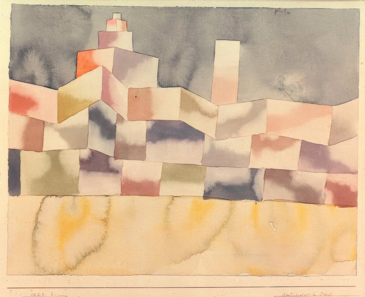 Arquitectura en el Oriente de Paul Klee
