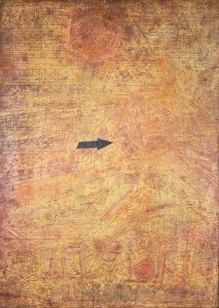 Arrow in the Garden (Flecha en el jardín) de Paul Klee