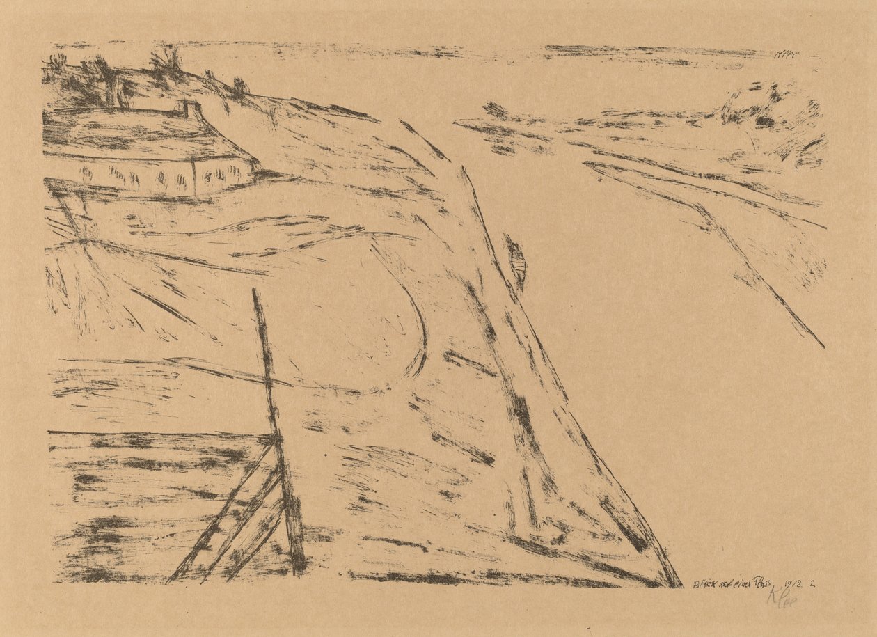 Blick auf einen Fluss de Paul Klee