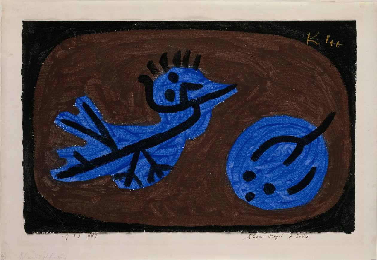 Pájaro azul-calabaza de Paul Klee