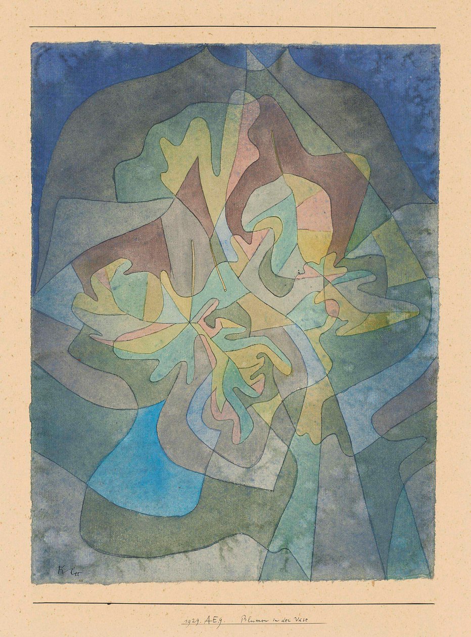 Blumen in der Vase de Paul Klee