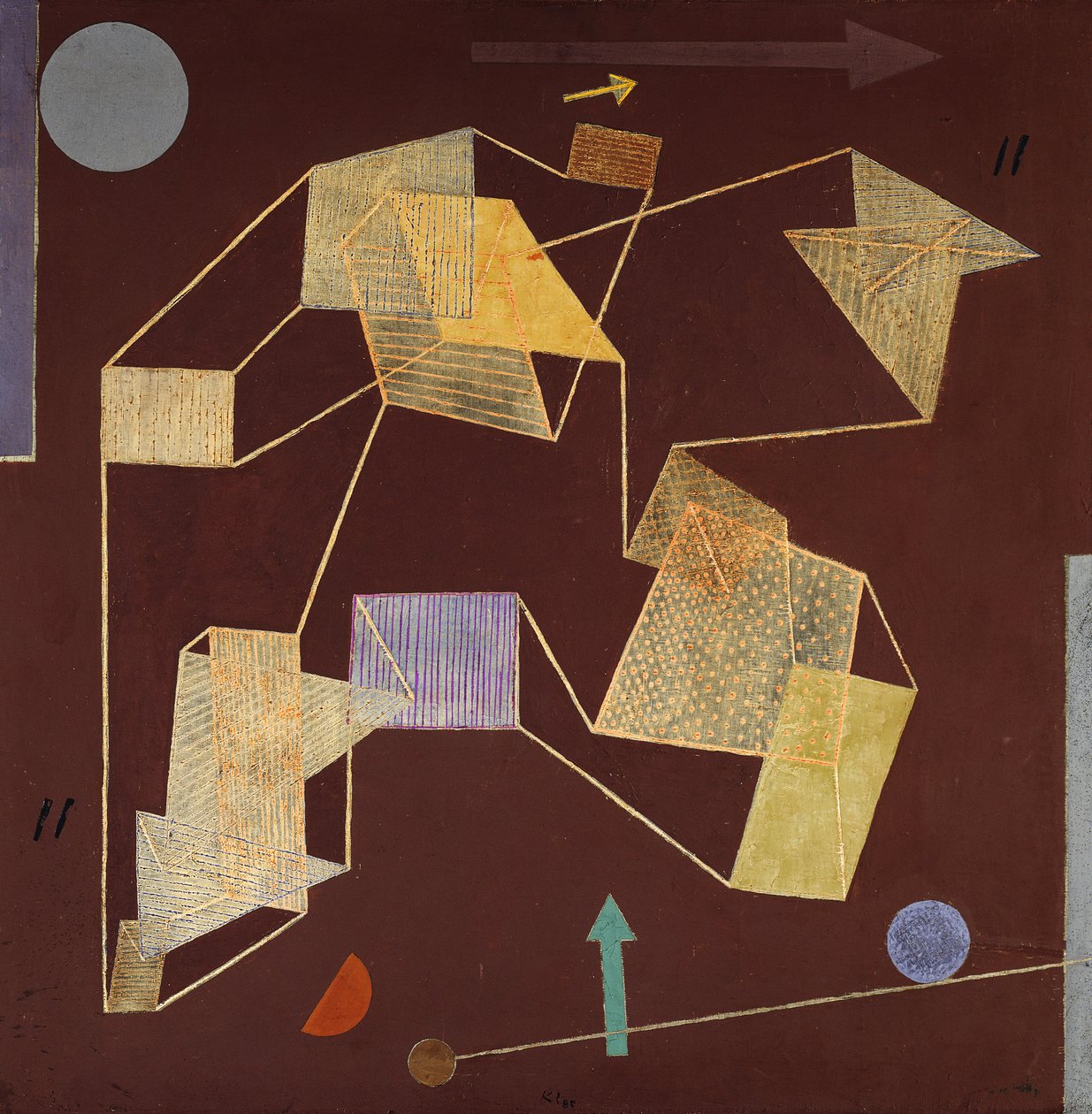 Flotabilidad y desplazamiento (sustentación); sustentación y desplazamiento (planeo) de Paul Klee