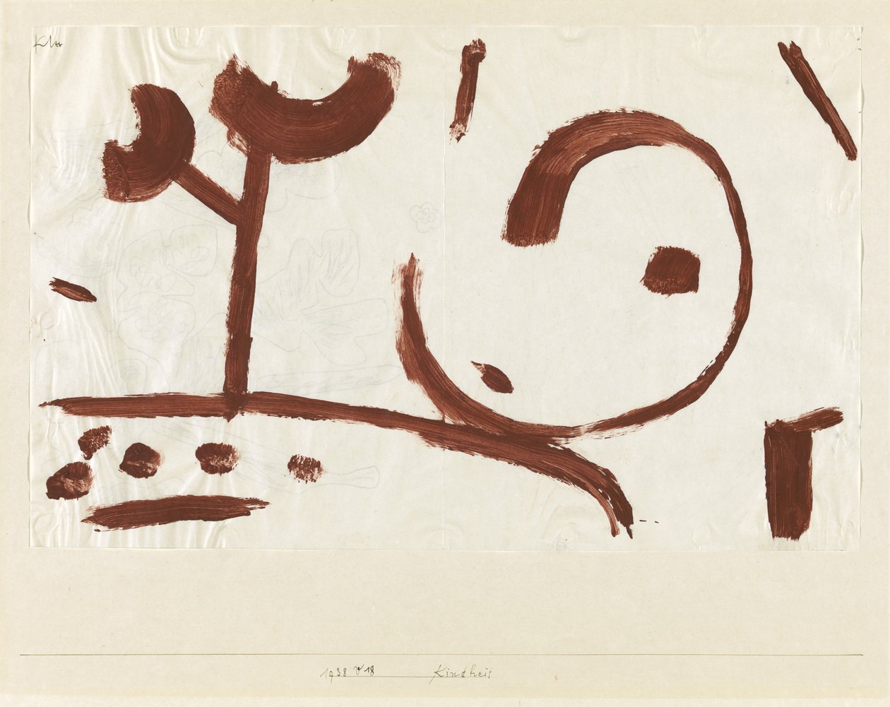 Infancia Kindheit, 1938 de Paul Klee