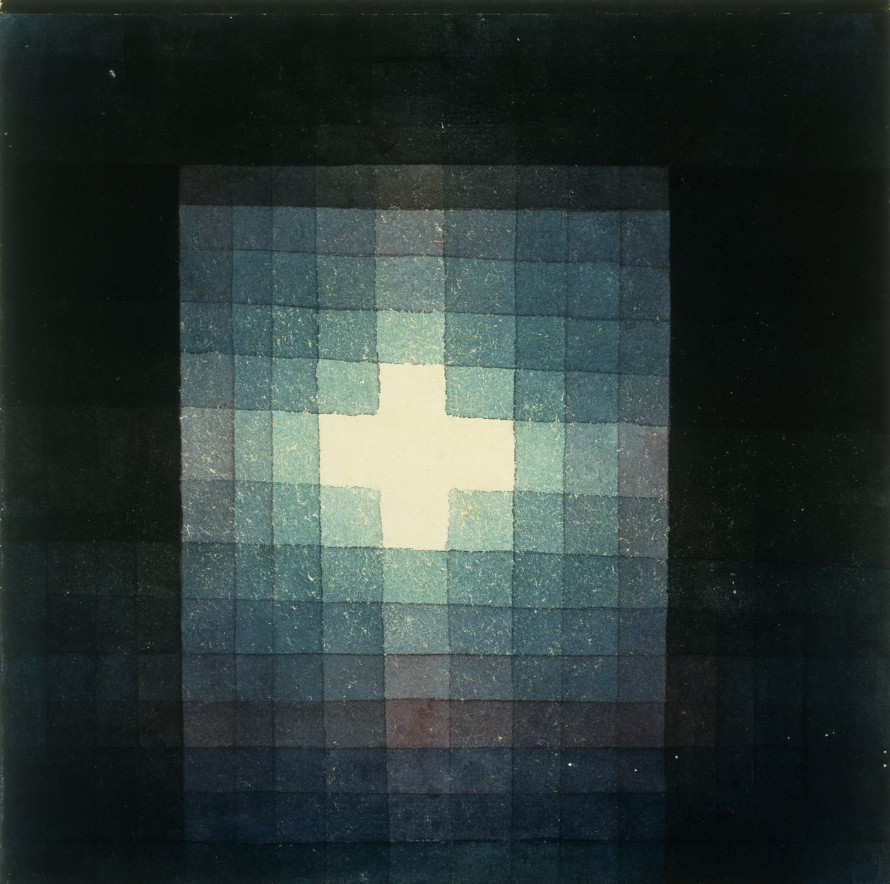 Tumba cristiana imagen de la cruz de Paul Klee