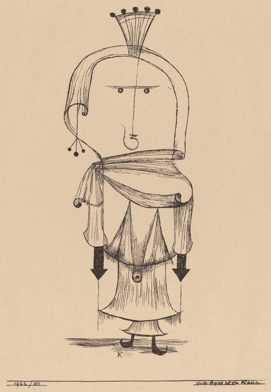 La bruja con un peine de Paul Klee