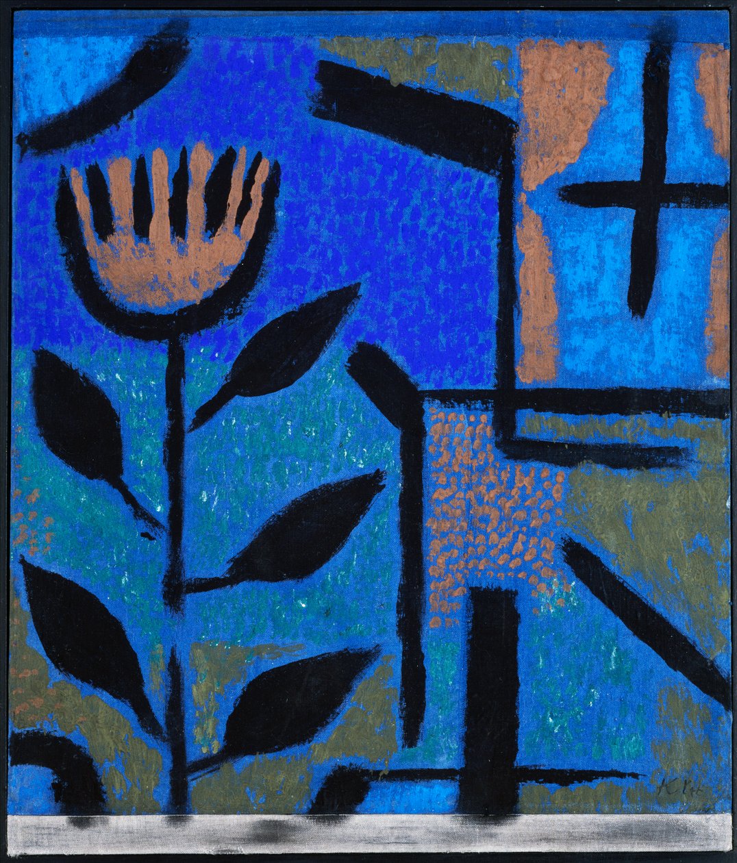 "Flor nocturna" 1938 (pintura) de Paul Klee