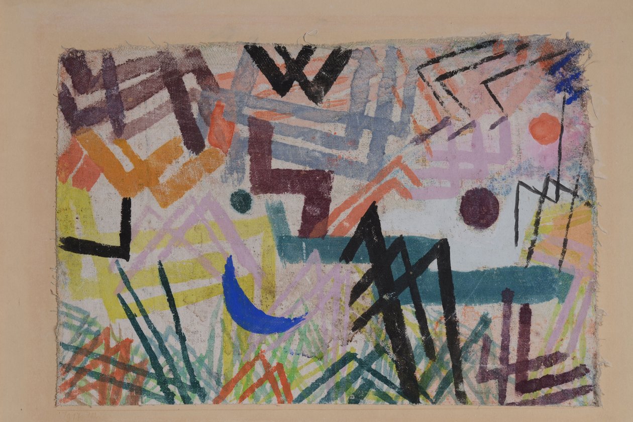 Juego de las fuerzas del paisaje de Lech de Paul Klee
