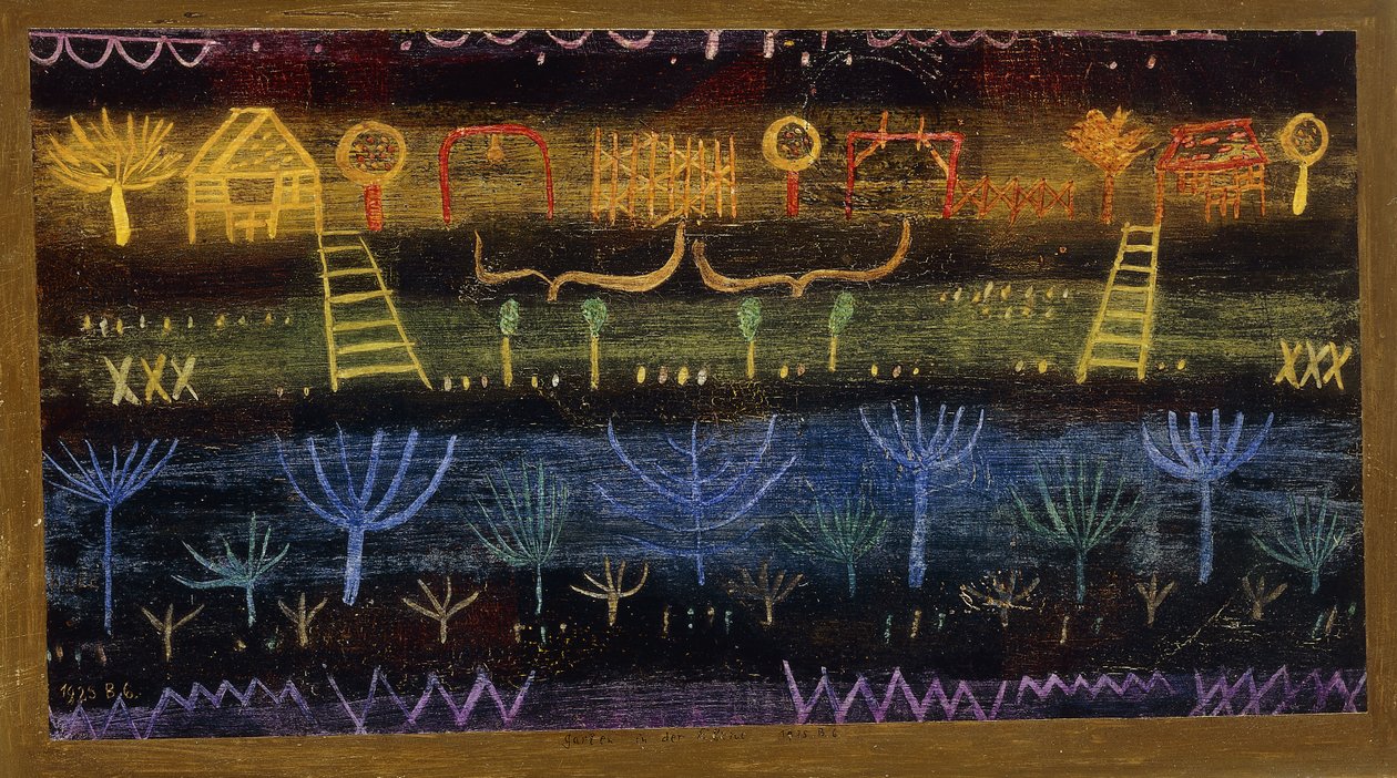 Jardín a nivel; Garten in der Ebene de Paul Klee