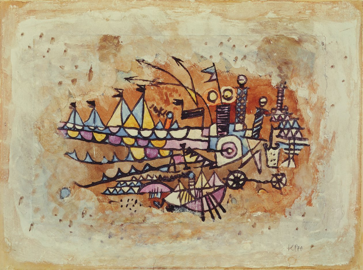 Escena portuaria de Paul Klee