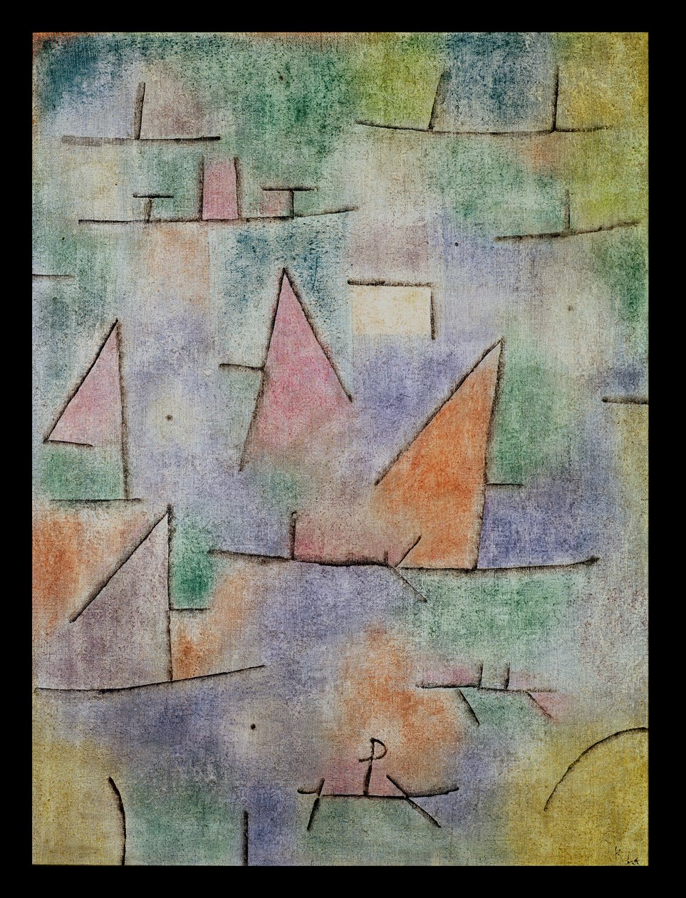 Puerto con veleros de Paul Klee