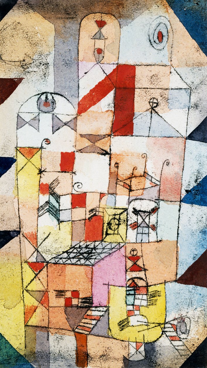 Interior de la casa, c.1919 de Paul Klee