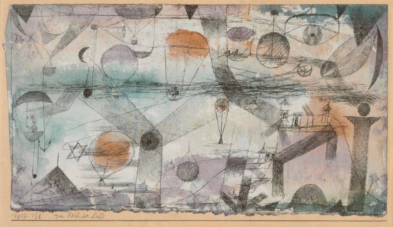 En el reino del aire, 1917 de Paul Klee
