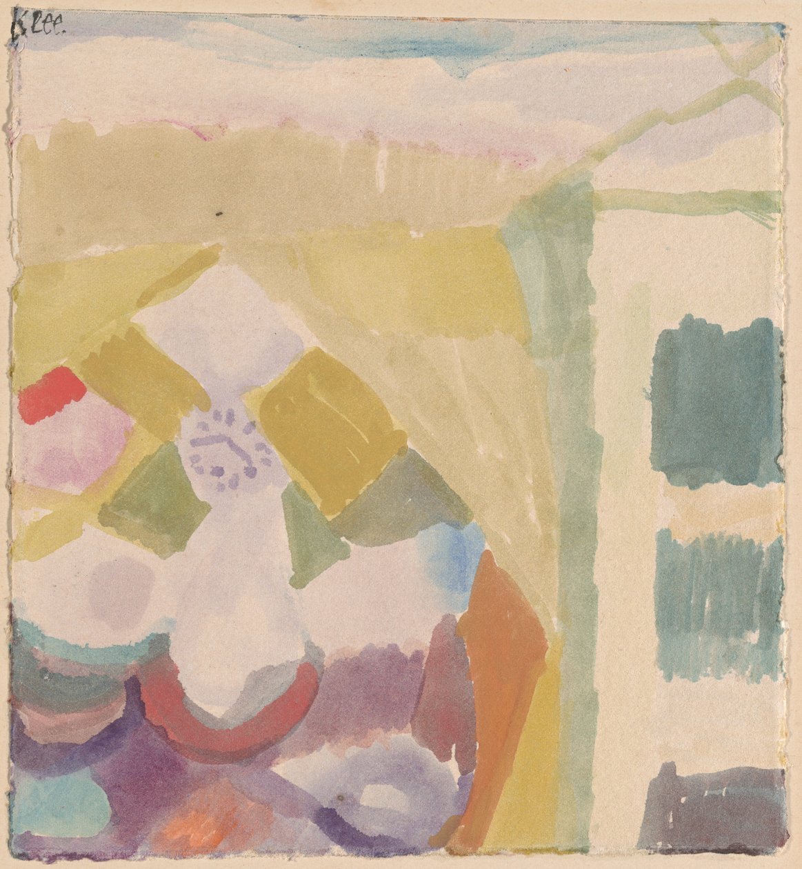 Interior con el reloj de Paul Klee