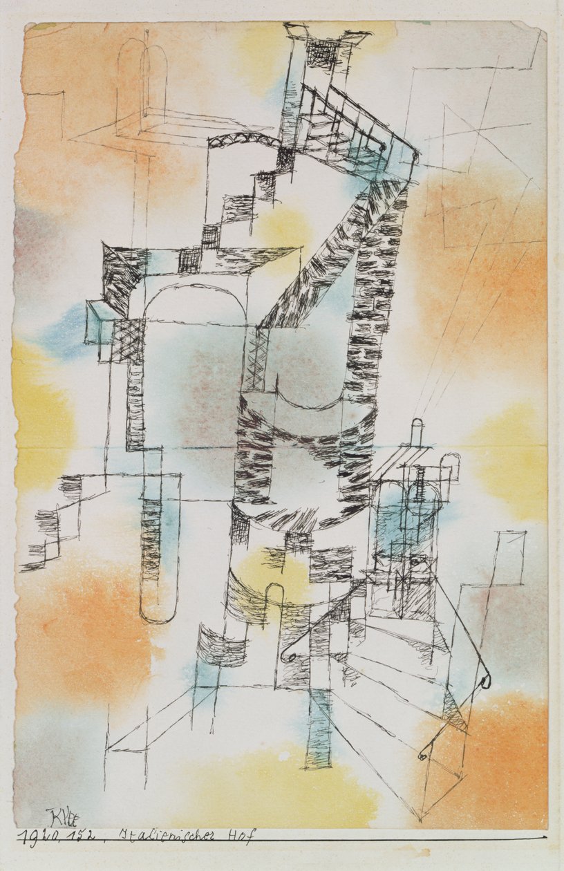 Patio italiano de Paul Klee