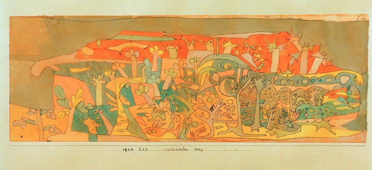 Montaña cultivada de Paul Klee