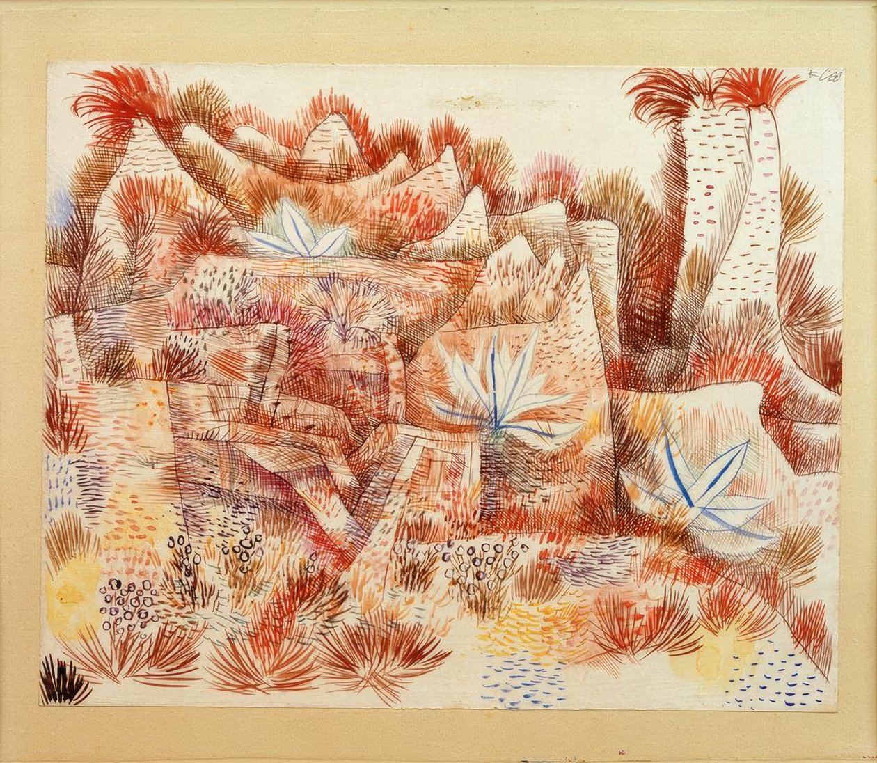 Paisaje con agaves de Paul Klee