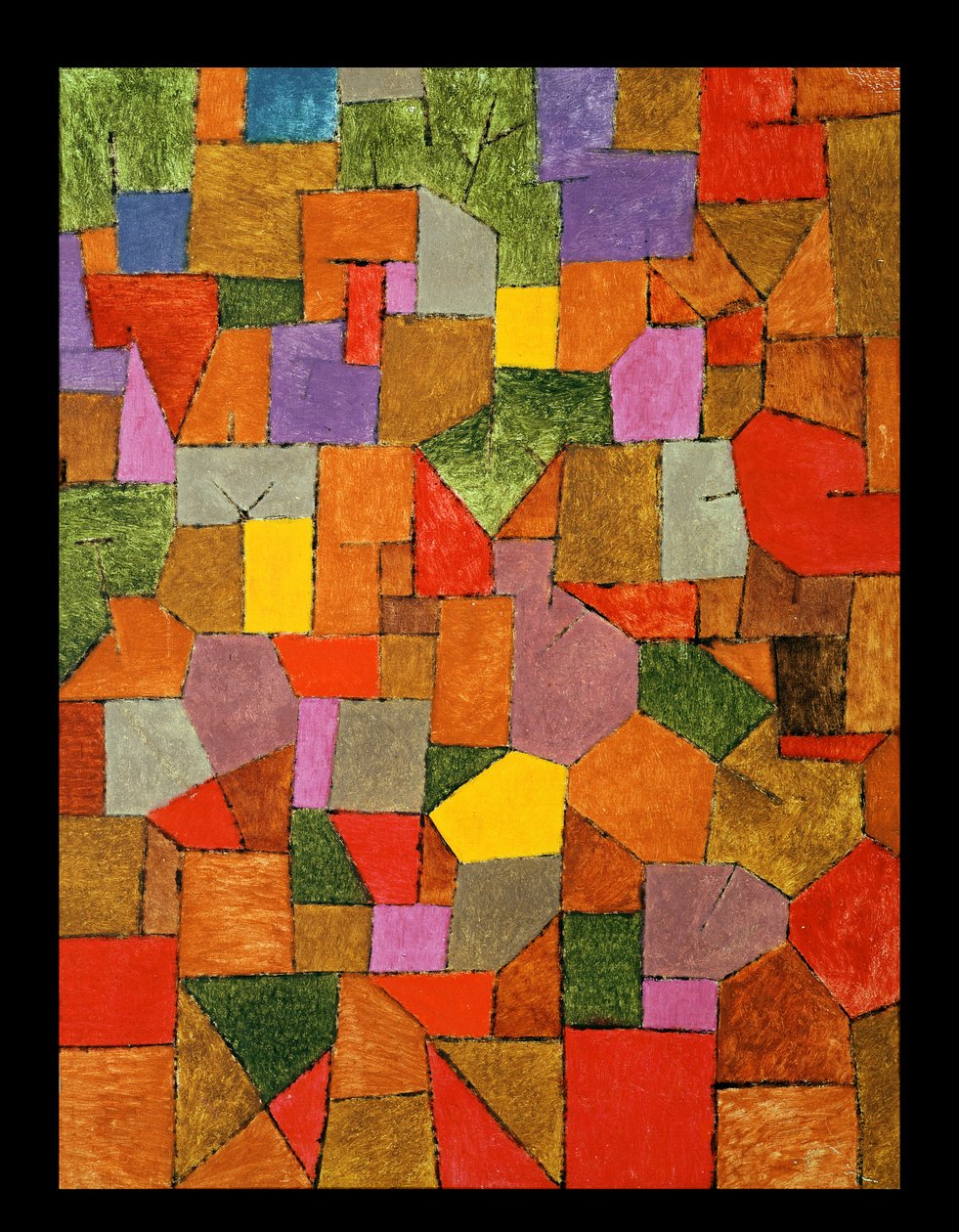 Pueblo de montaña (otoñal) 1934 de Paul Klee