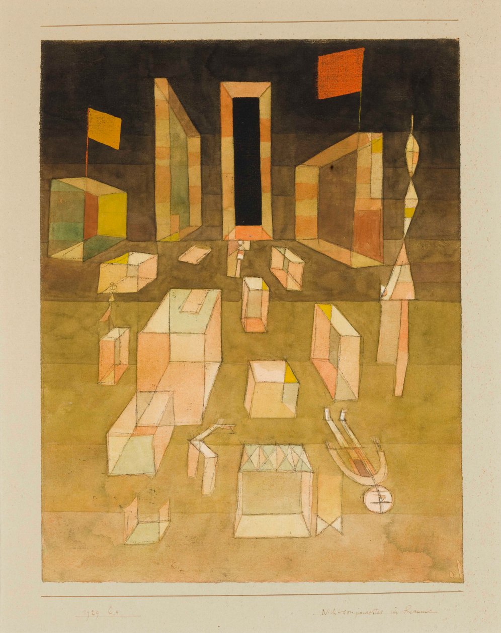 No compuesto en el espacio, 1929 de Paul Klee