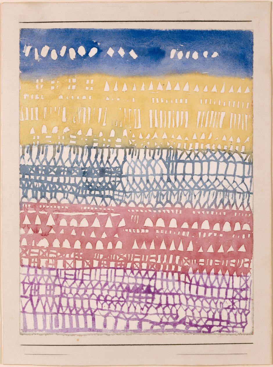 Vista del casco antiguo, 1928 de Paul Klee