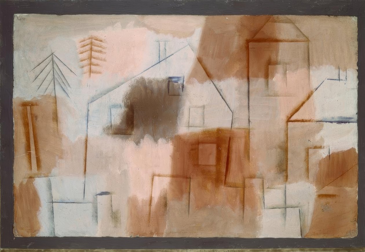 Lugar en azul y naranja de Paul Klee
