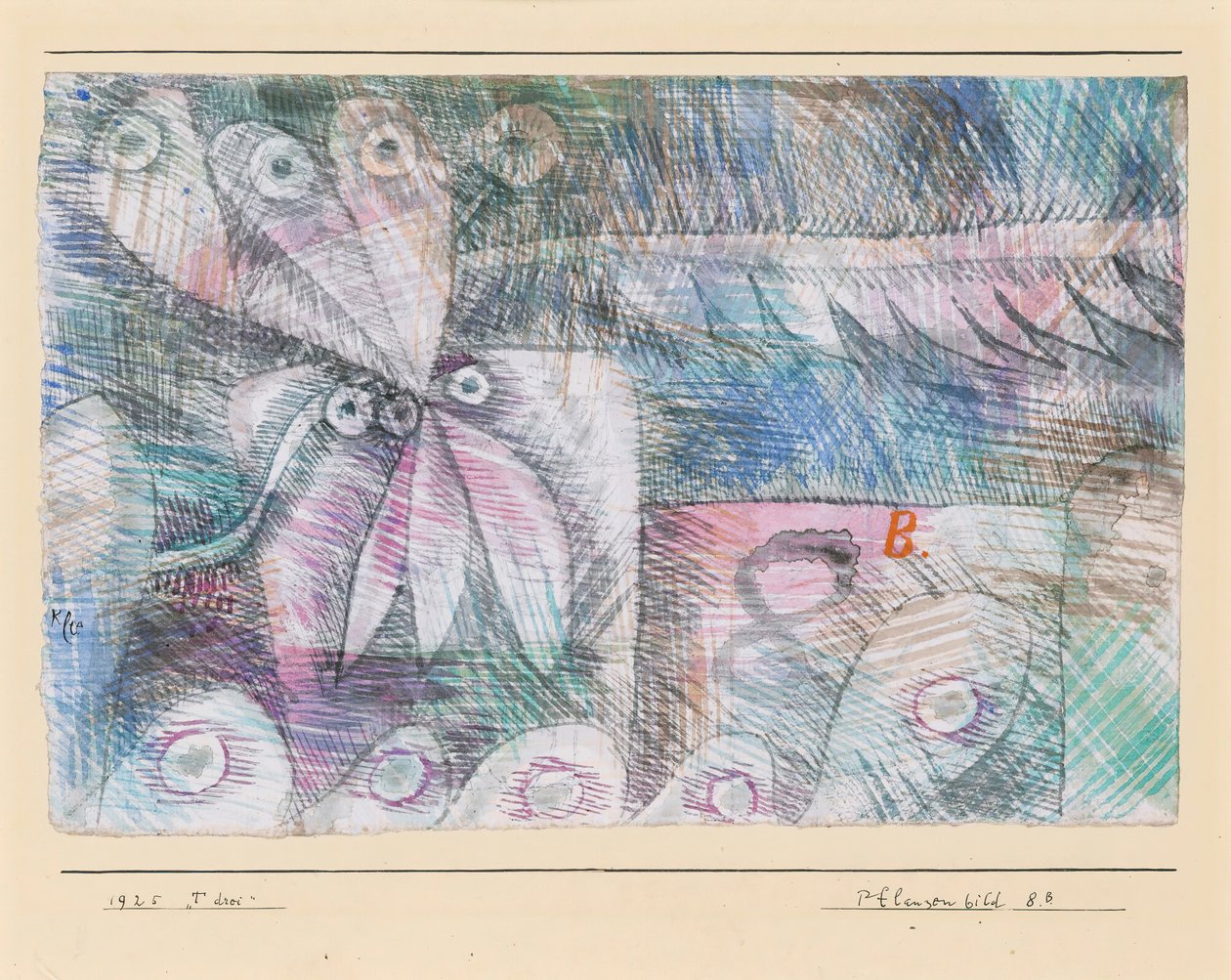 Pflanzen Bild 8.B., 1925 de Paul Klee