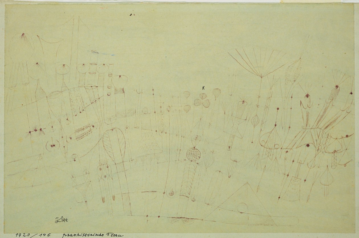 Vegetación prehistórica de Paul Klee