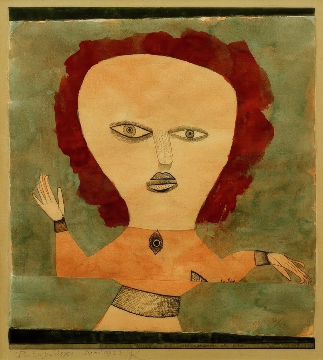 Actor como mujer de Paul Klee