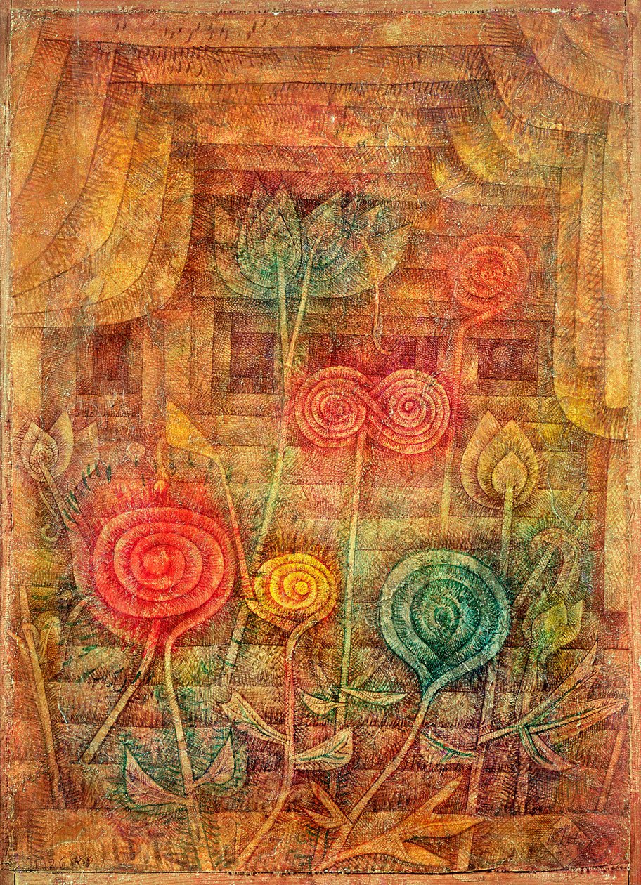 Flores en espiral de Paul Klee