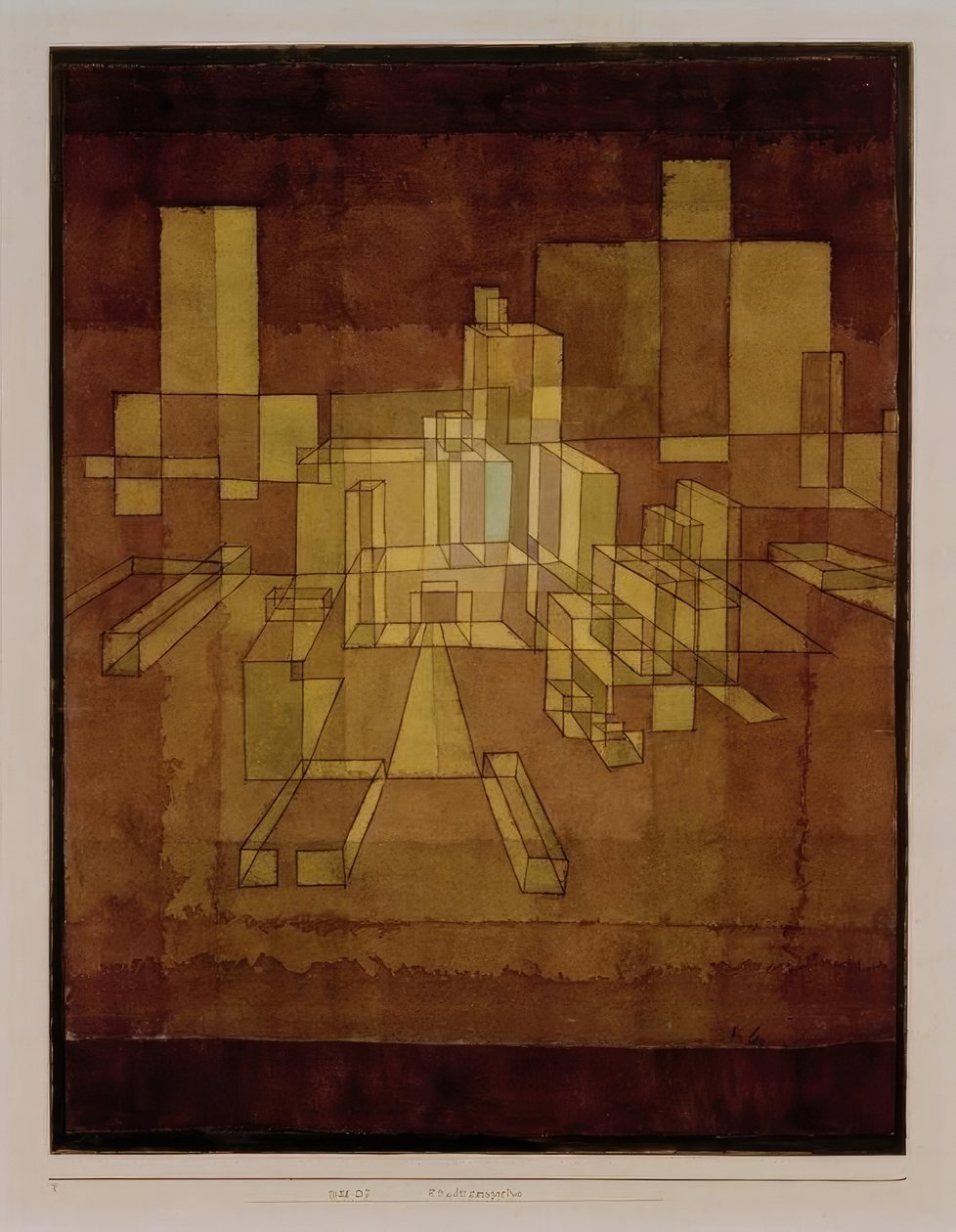 Perspectiva de la ciudad de Paul Klee