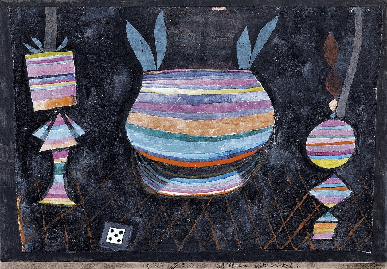 Naturaleza muerta con dados de Paul Klee