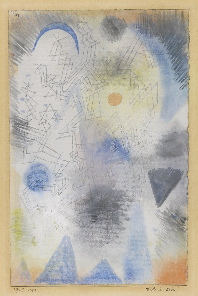 Objetivos en la niebla, 1917 de Paul Klee