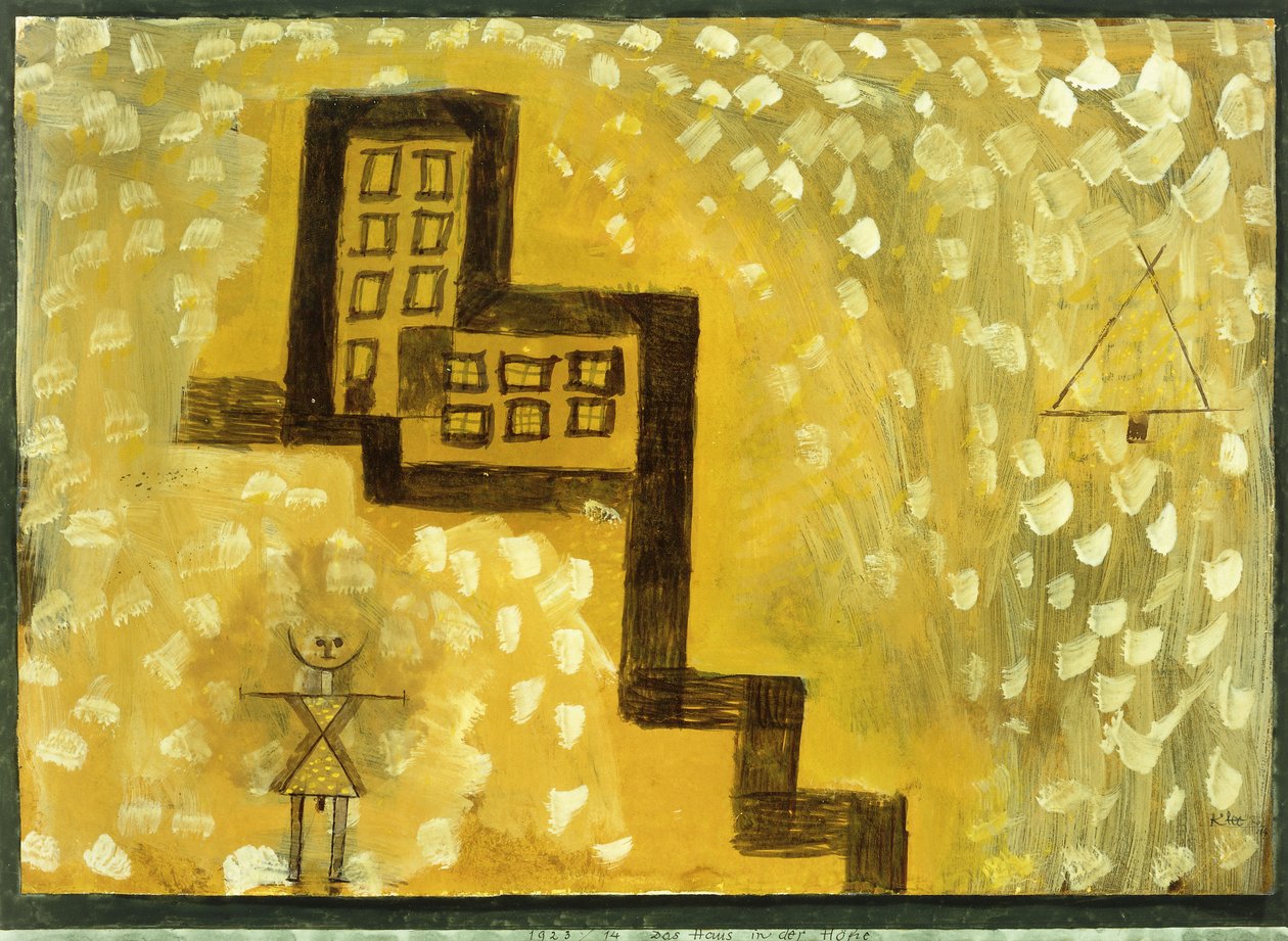 La casa de la colina; Das Haus in der Hohe de Paul Klee