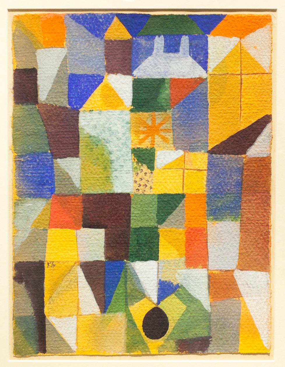 Composición urbana con ventanas amarillas de Paul Klee