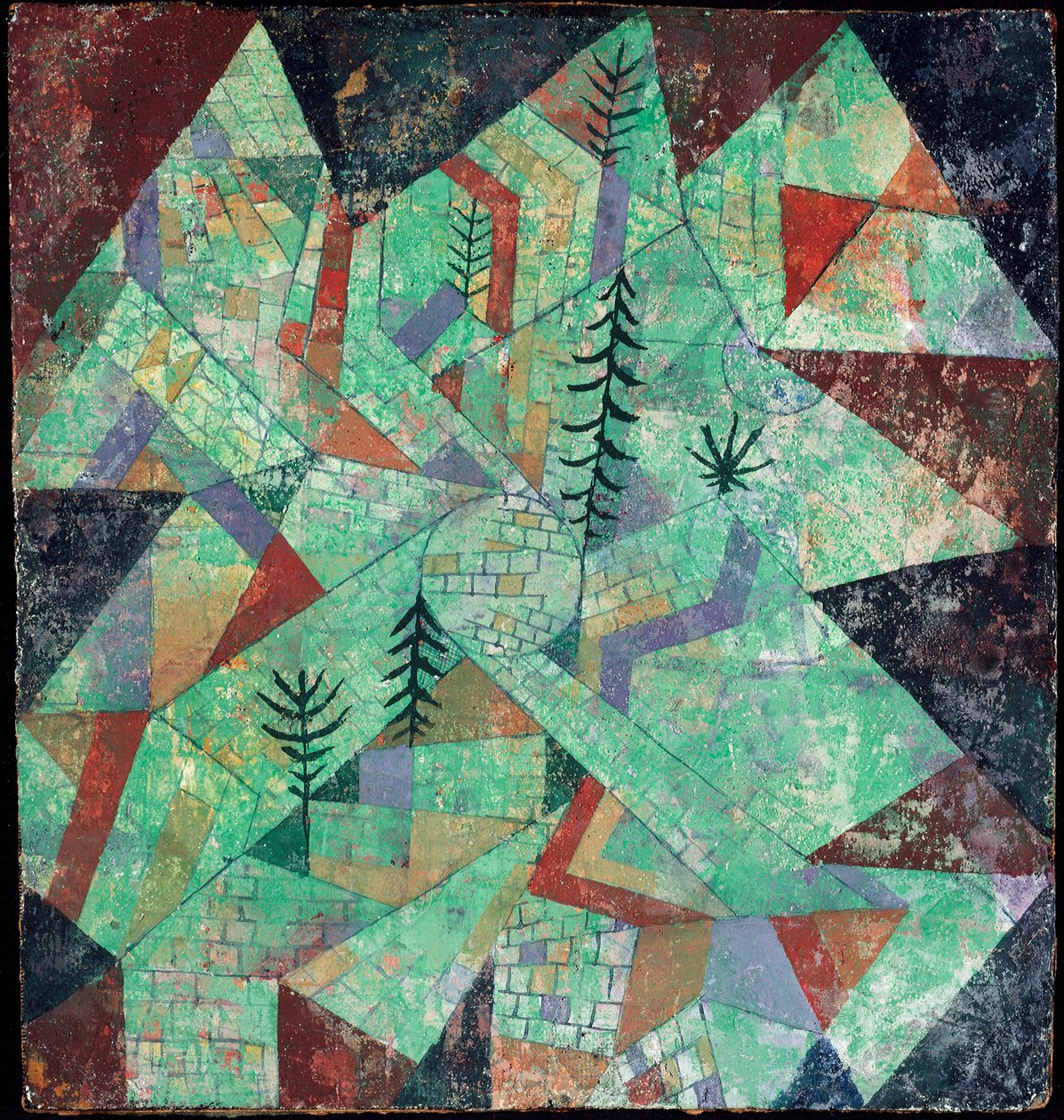 Wald bau (Construcción de madera) de Paul Klee