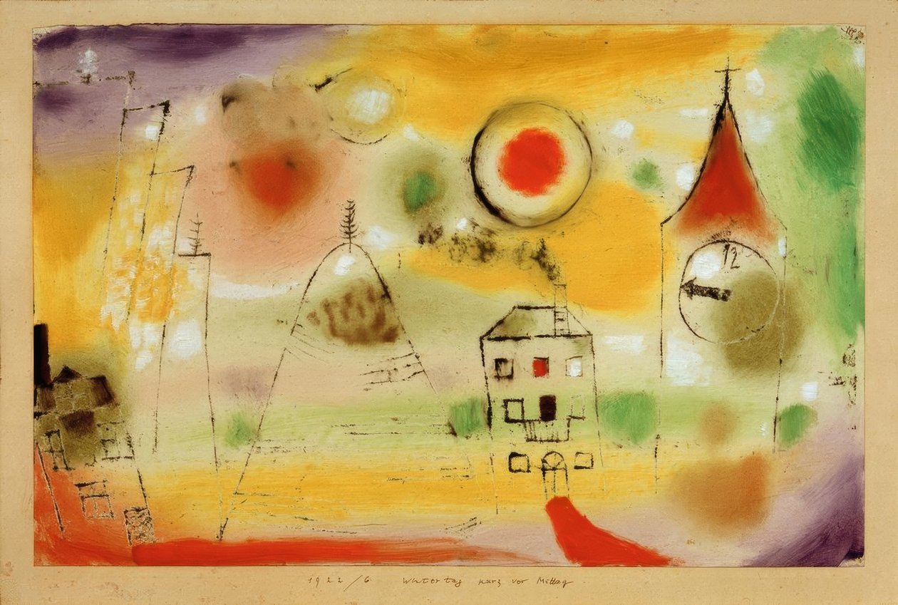 Día de invierno poco antes del mediodía de Paul Klee