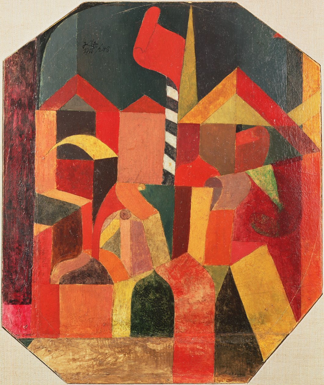Con la bandera roja de Paul Klee