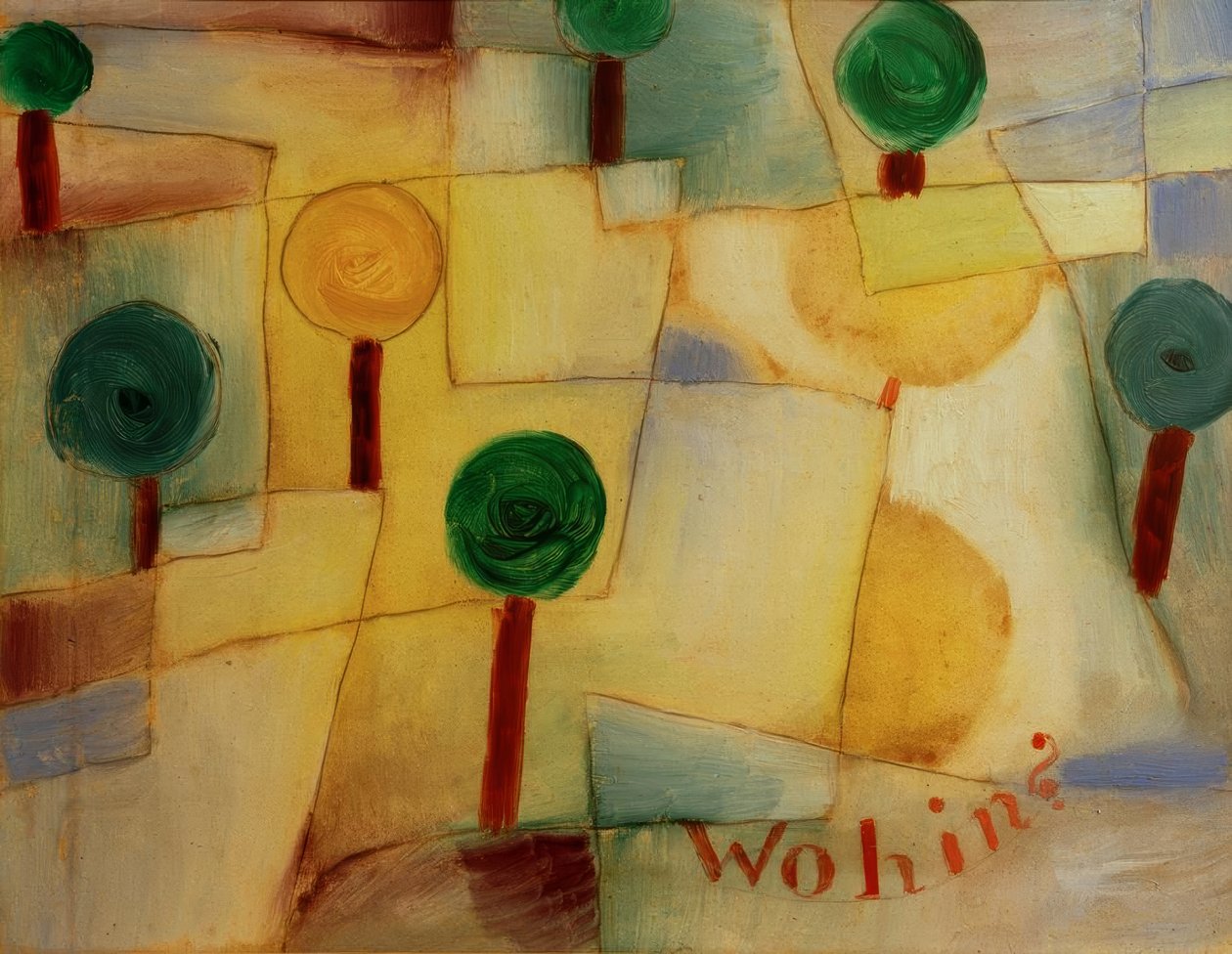 ¿A dónde? de Paul Klee