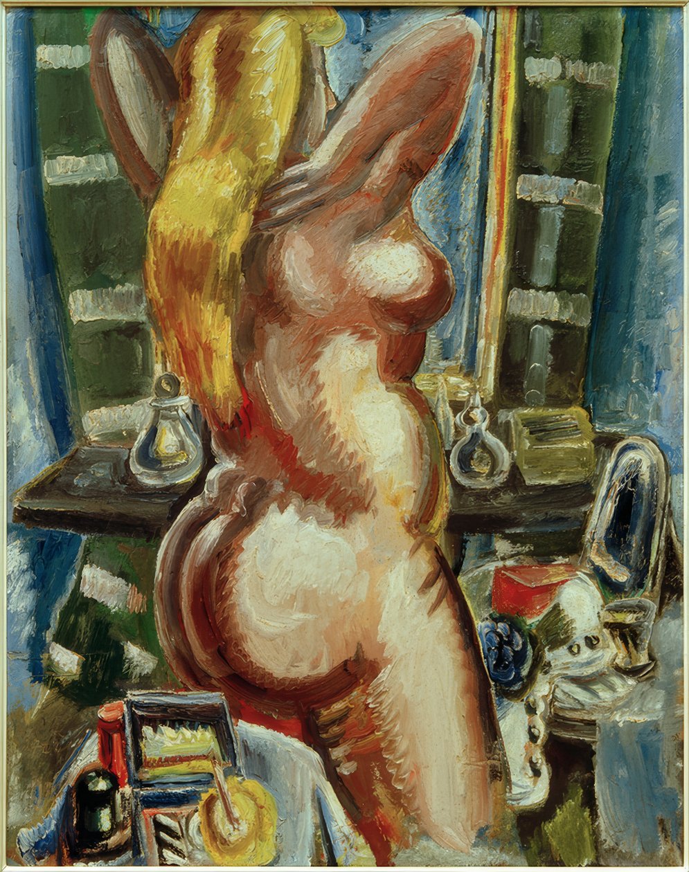 Desnudo de pie frente al espejo de Paul Kleinschmidt