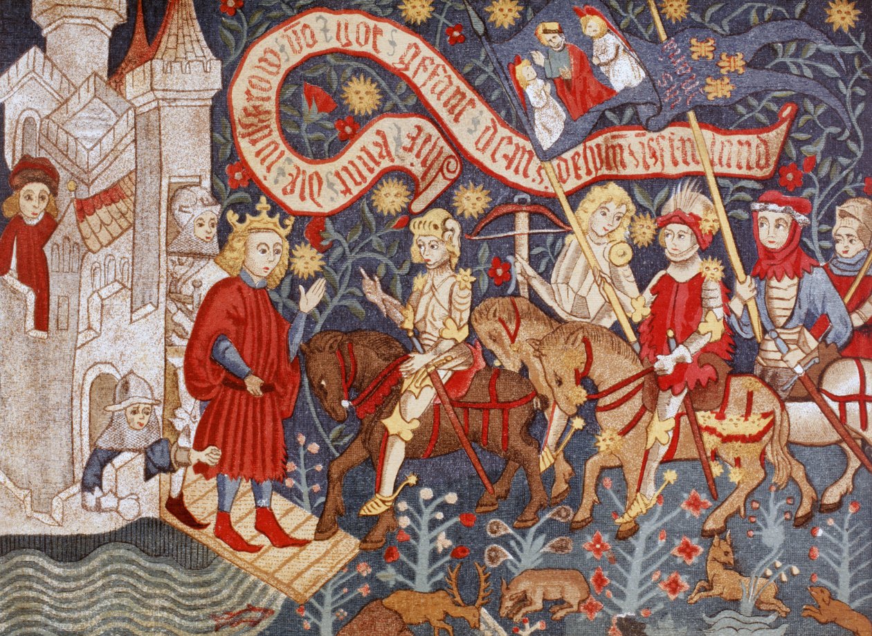 Llegada de Juana de Arco al castillo de Chinon, 6 de marzo de 1428. de Paul Lacroix